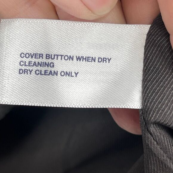 Gap Gray Long Sleeve Double Breasted Peacoat Wool Blend Jacket Size Large - Picture 4 of 10